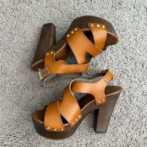 Candie's Brown Platform Heels